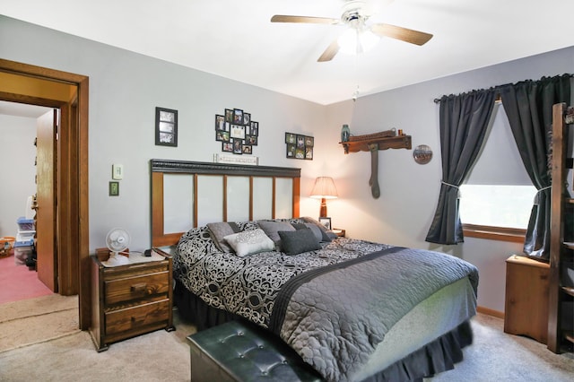 26163 170th St, New Richland, MN 56072 - bedroom with carpet floors and ceiling fan