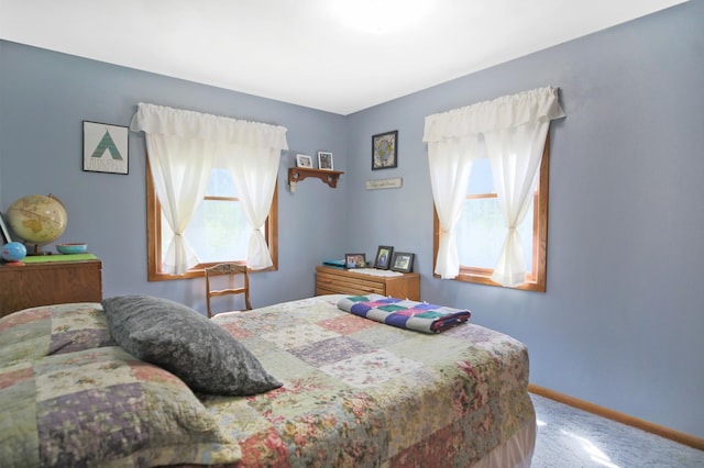 26163 170th St, New Richland, MN 56072 - bedroom featuring multiple windows and baseboards