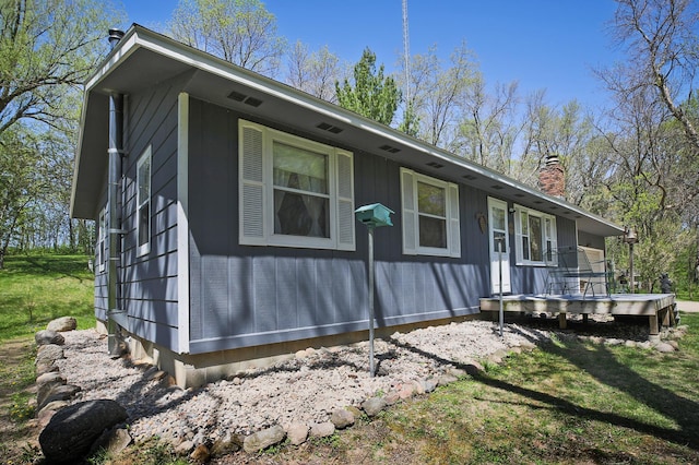 26163 170th St, New Richland, MN 56072 - view of side of property featuring a chimney