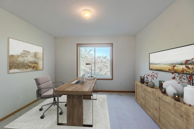 6147 Tahoe Cir Unit A, Woodbury, MN 55125 - home office with light carpet and a textured ceiling