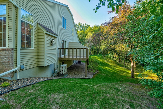6147 Tahoe Cir Unit A, Woodbury, MN 55125 - view of green lawn with a deck