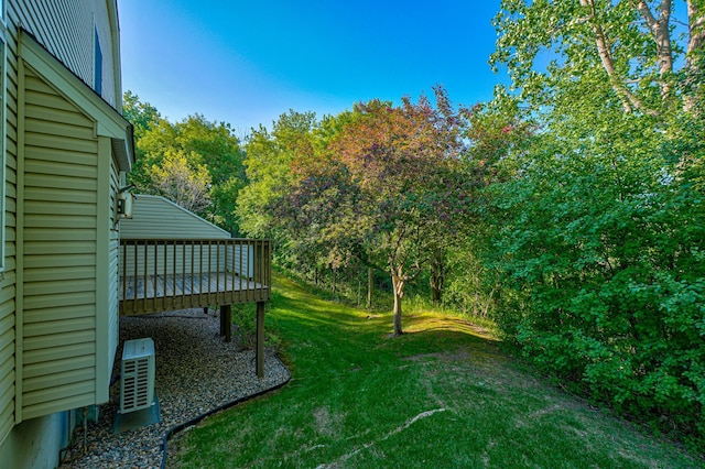 6147 Tahoe Cir Unit A, Woodbury, MN 55125 - view of green lawn with a deck
