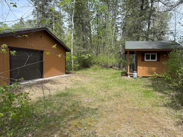 27721 Northwoods Dr, Laporte, MN 56461 - view of grassy yard featuring an outdoor structure