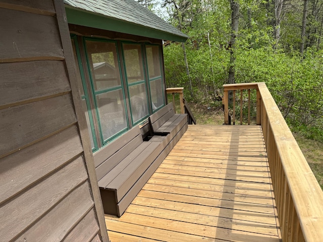 27721 Northwoods Dr, Laporte, MN 56461 - view of wooden terrace