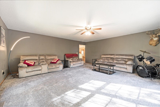 771 County Road B2 E, Little Canada, MN 55117 - living room with carpet flooring and a ceiling fan