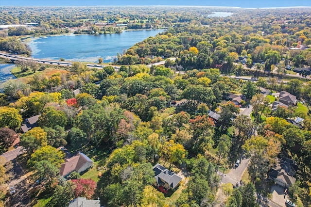 771 County Road B2 E, Little Canada, MN 55117 - bird's eye view of a nearby body of water and a forest