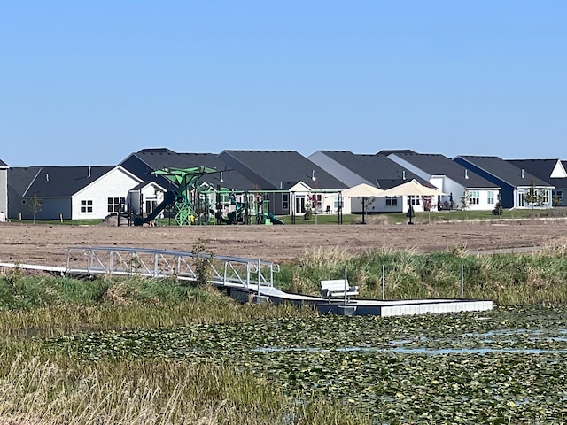 view of yard featuring a residential view