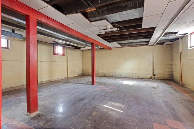 view of basement