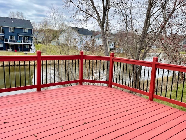 1986 Mathias Rd, Shakopee, MN 55379 - wooden terrace featuring a residential view and a water view
