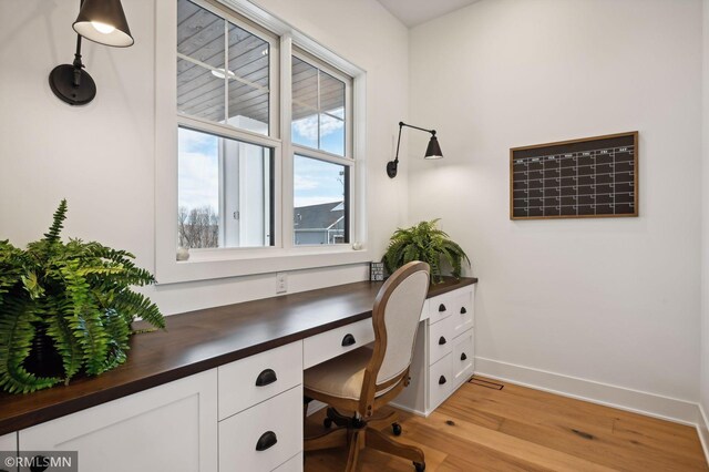 13708 Park Haven Trl, Prior Lake, MN 55372 - office area with light wood finished floors and baseboards