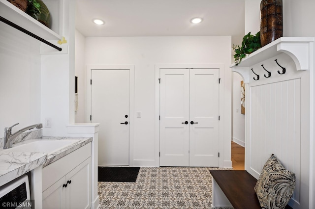 13708 Park Haven Trl, Prior Lake, MN 55372 - mudroom with a sink and recessed lighting