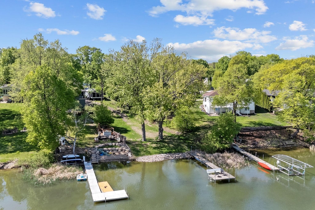 5930 Beachwood Rd, Mound, MN 55364 - dock featuring a water view