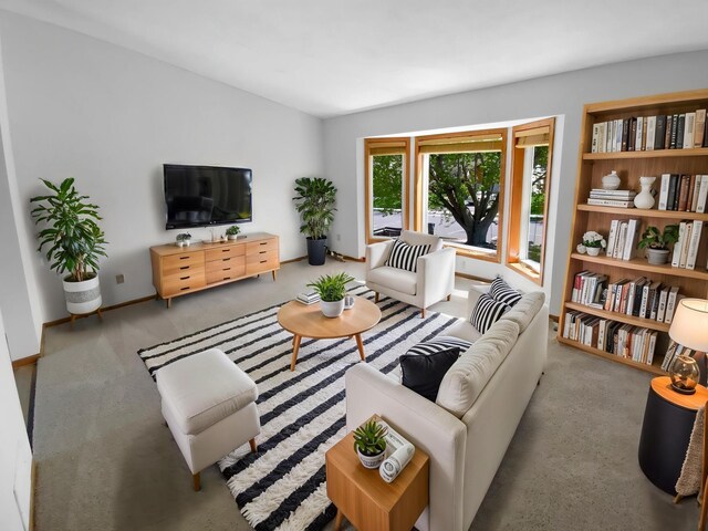 4984 Park Dr, Savage, MN 55378 - living area featuring carpet and baseboards