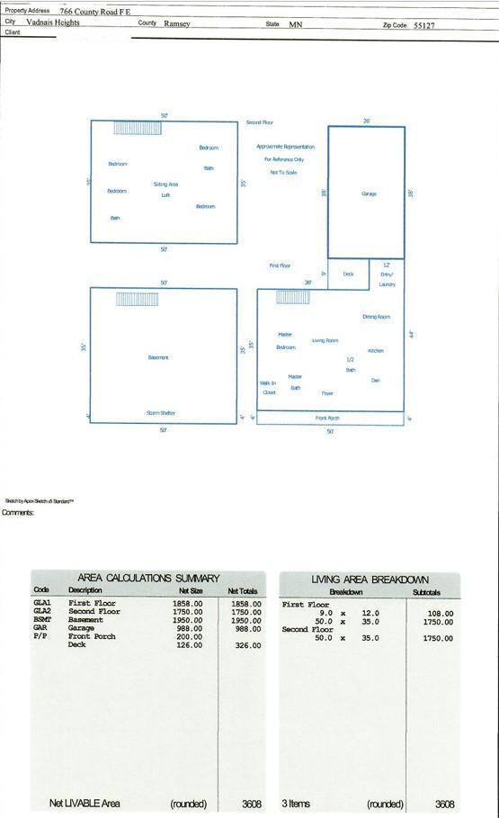 766 County Road F E, Vadnais Heights, MN 55127 - property floor plan