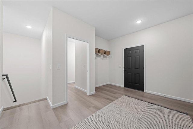 3822 Northern Ave, Spring Park, MN 55384 - foyer with light wood-type flooring, baseboards, and recessed lighting