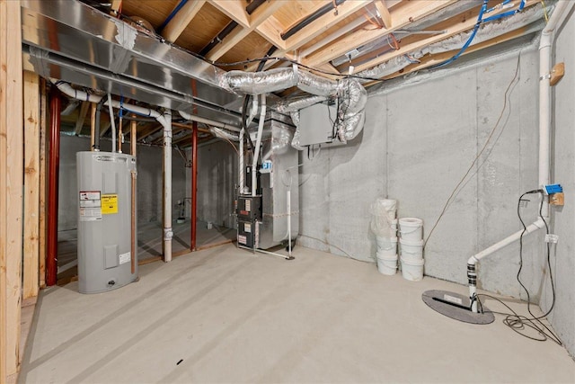 3822 Northern Ave, Spring Park, MN 55384 - unfinished basement with electric water heater and heating unit