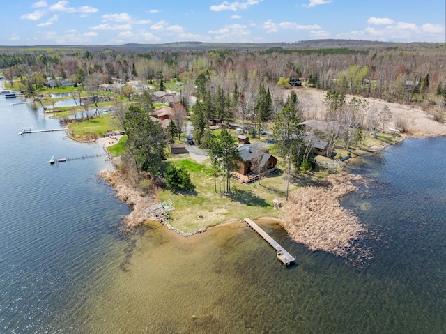 19490 Ruff Shores Rd, Harris Twp, MN 55744 - aerial overview of property's location with a large body of water and a heavily wooded area