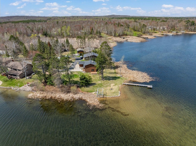 19490 Ruff Shores Rd, Harris Twp, MN 55744 - aerial overview of property's location with a large body of water and a heavily wooded area