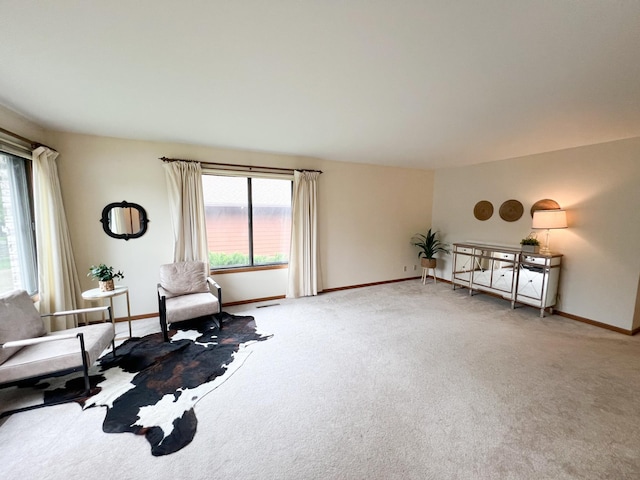 1950 Summit Ave, Worthington, MN 56187 - sitting room featuring carpet and baseboards