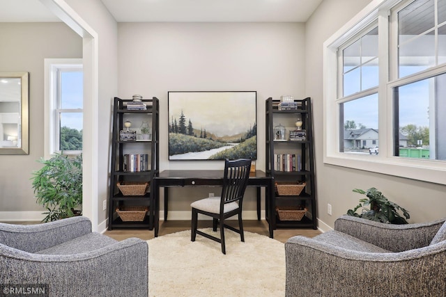 4104 Osprey Ct, Prior Lake, MN 55372 - office space with healthy amount of natural light, wood finished floors, and baseboards