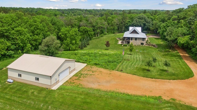 1701 Retreat Cir, Minnetrista, MN 55364 - aerial view of property and surrounding area featuring a forest