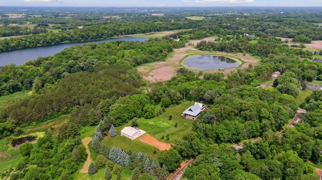 1701 Retreat Cir, Minnetrista, MN 55364 - aerial overview of property's location featuring a large body of water and a forest