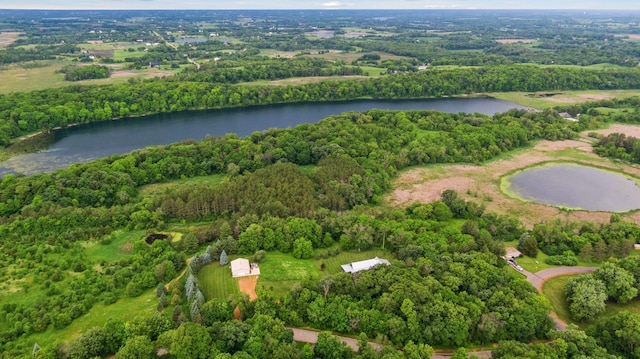 1701 Retreat Cir, Minnetrista, MN 55364 - aerial view of property and surrounding area featuring a large body of water and a heavily wooded area