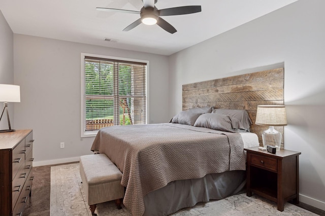 1701 Retreat Cir, Minnetrista, MN 55364 - bedroom with baseboards and ceiling fan