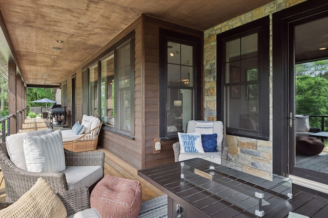 1701 Retreat Cir, Minnetrista, MN 55364 - view of wooden porch