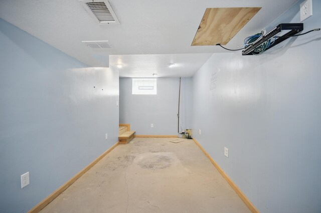 733 1st St SW, Faribault, MN 55021 - basement with baseboards and stairs