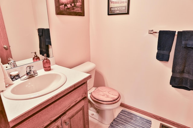 127 County Rd W, Pleasant Valley Twp, WI 54022 - half bathroom with toilet and vanity