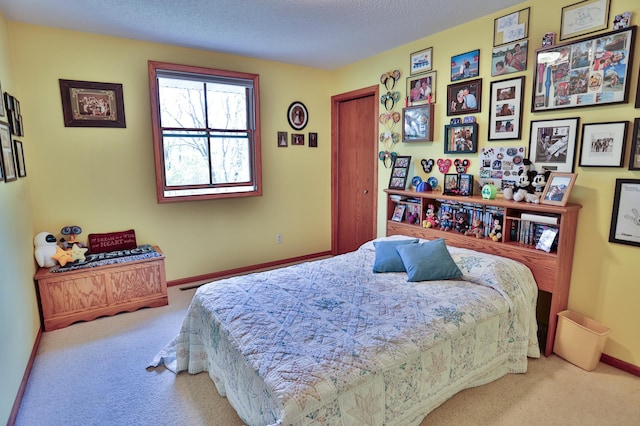 127 County Rd W, Pleasant Valley Twp, WI 54022 - bedroom with carpet flooring, a textured ceiling, and baseboards