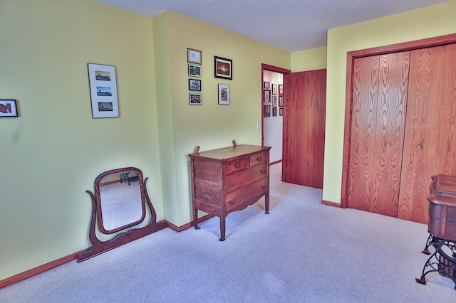 127 County Rd W, Pleasant Valley Twp, WI 54022 - sitting room featuring carpet floors and a textured ceiling