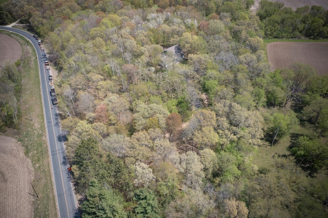127 County Rd W, Pleasant Valley Twp, WI 54022 - aerial view of property's location featuring a heavily wooded area
