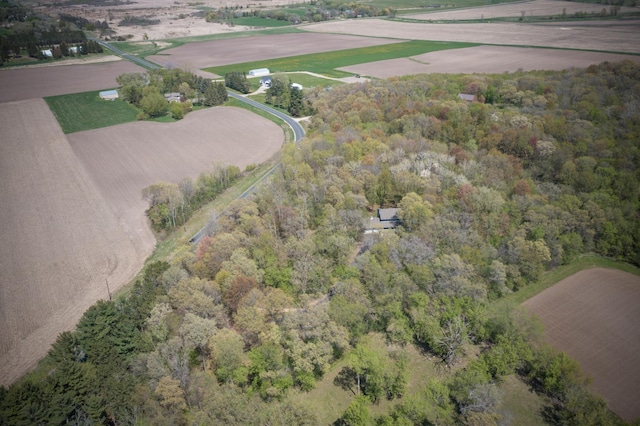 127 County Rd W, Pleasant Valley Twp, WI 54022 - aerial view of property and surrounding area with rural landscape and a forest