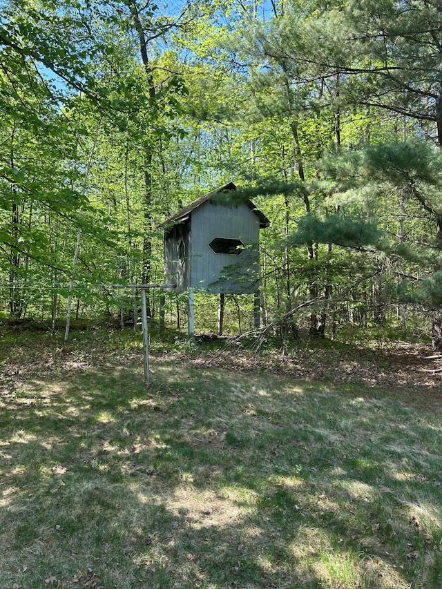 25622 Blue Bonnet Rd, Center Twp, MN 56465 - view of yard with an outdoor structure