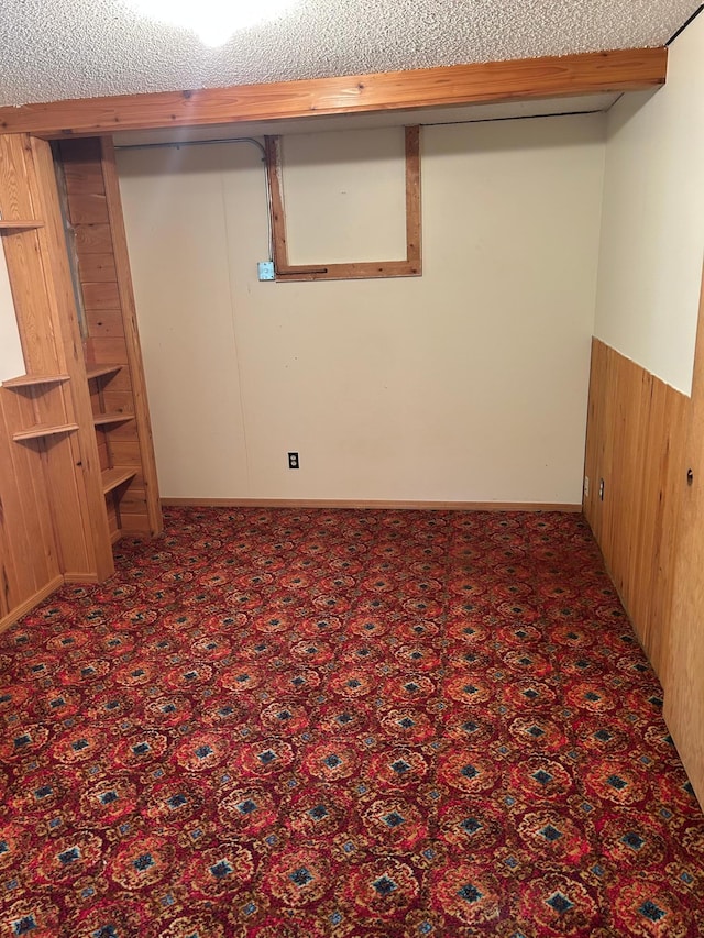 25622 Blue Bonnet Rd, Center Twp, MN 56465 - finished basement with wood walls and carpet flooring