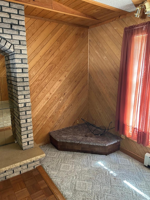 25622 Blue Bonnet Rd, Center Twp, MN 56465 - detailed view of wood walls and wooden ceiling