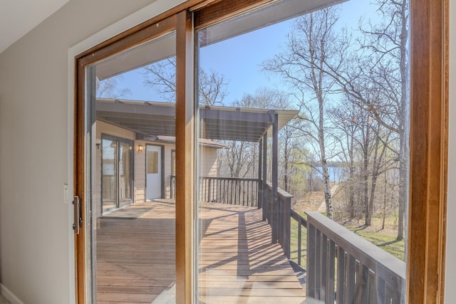 view of wooden terrace