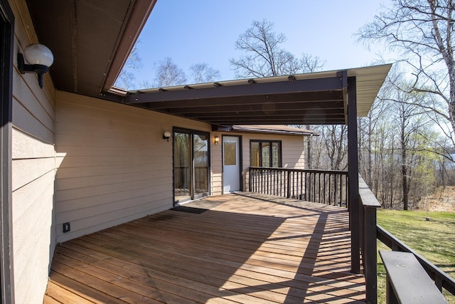 view of deck