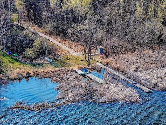 view from above of property