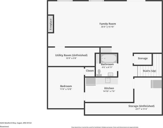 4255 Wexford Way, Eagan, MN 55122 - view of property floor plan