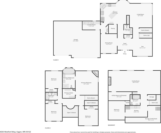 4255 Wexford Way, Eagan, MN 55122 - view of floor plan / room layout
