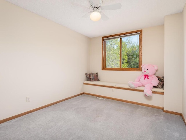 15825 Garden View Dr, Apple Valley, MN 55124 - unfurnished bedroom with light colored carpet, baseboards, and a ceiling fan