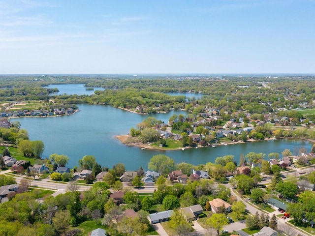 15825 Garden View Dr, Apple Valley, MN 55124 - aerial view of residential area featuring a nearby body of water
