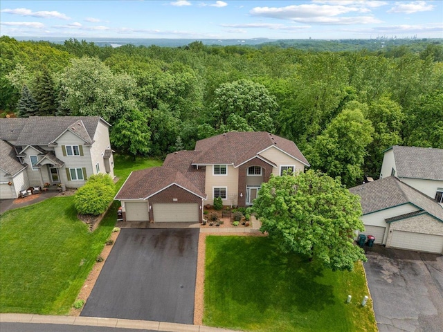 9230 Cheney Trl, Inver Grove Heights, MN 55076 - aerial view of property and surrounding area with a forest