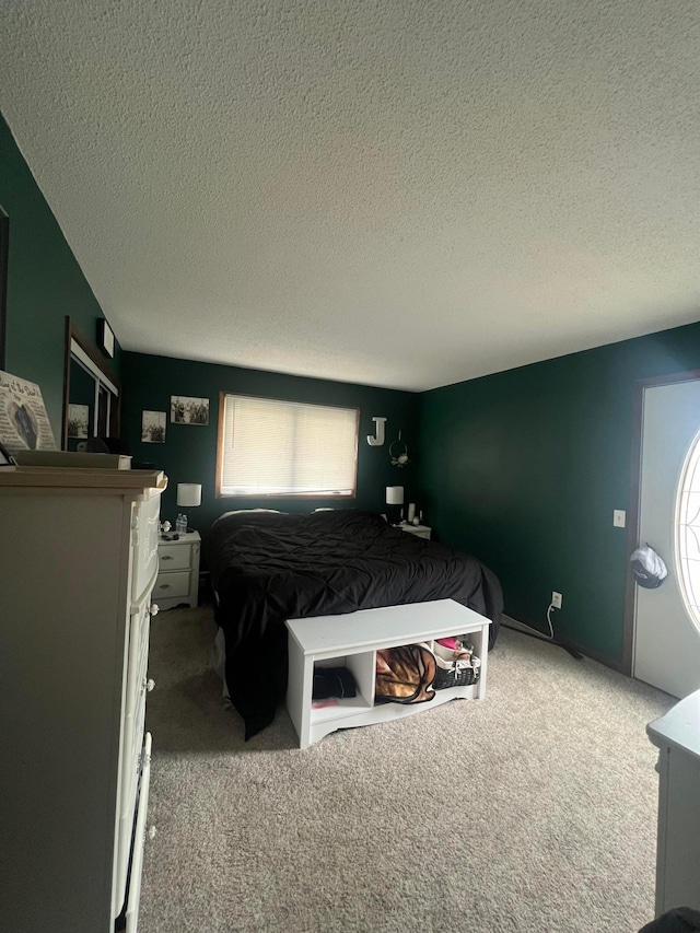 7424 Ely Lake Dr, Fayal Twp, MN 55734 - bedroom with carpet flooring and a textured ceiling