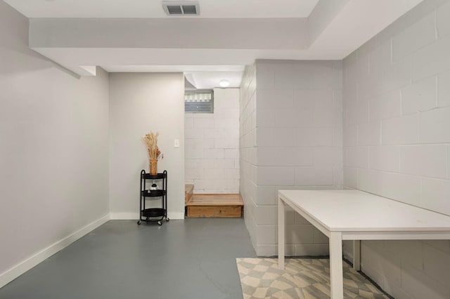 3214 Blaisdell Ave, Minneapolis, MN 55408 - finished basement featuring concrete block wall and baseboards
