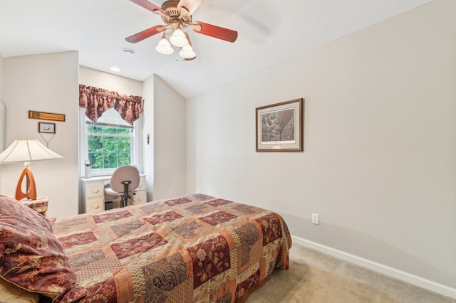 27180 Lakewood Dr NW, Stanford Twp, MN 55040 - carpeted bedroom with baseboards and ceiling fan