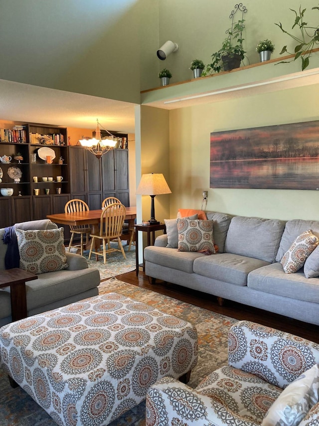 875 20th St, Windom, MN 56101 - living area featuring a chandelier